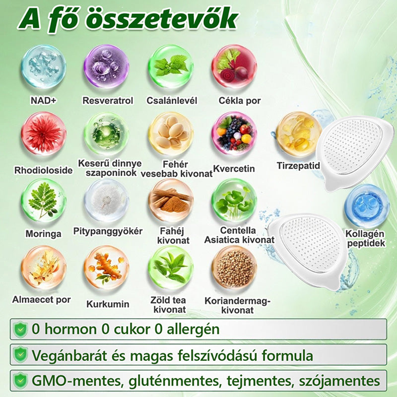 Hivatalos Bolt | 🩹🔴 𝐇𝐞𝐚𝐥𝐫𝐢𝐳𝐞® Moringa · Berberine × NAD+ 10-az-1 Haladó Nano Mikrotű Tapasz (Naponta csak egyszer, látható változás 7 nap alatt) ✅ Elhízás, laza bőr, cukorbetegség, alvási apnoe, ízületi problémák és még több ellen🔴（副本）
